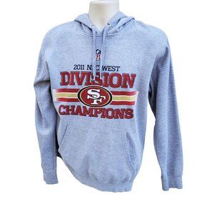 NFL 2011 San Francisco SF 49ers NFC West Division Champions Sweatshirt Hoodie M